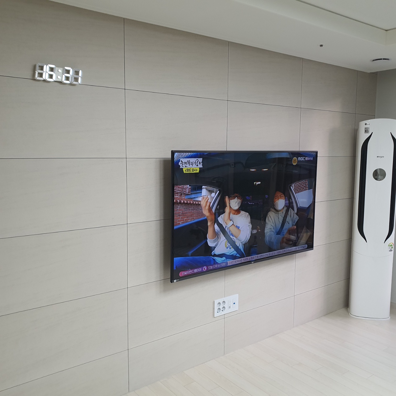 벽걸이TV 시공 4